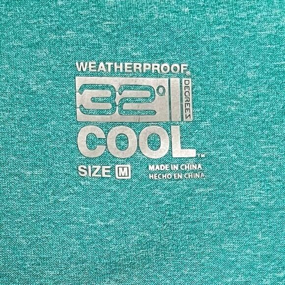 Weatherproof 32 Degrees Women's Scoop Neck Tee M Turquoise Short Sleeve Casual - Picture 3 of 5
